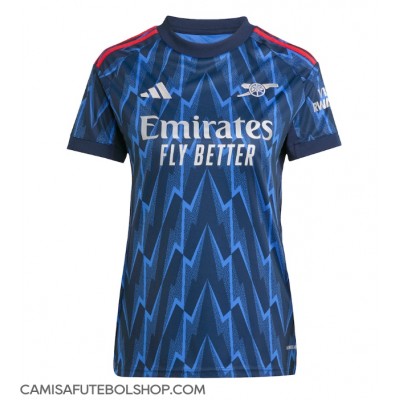 Camisa de time de futebol Arsenal Leandro Trossard #19 Replicas 2º Equipamento Feminina 2025-26 Manga Curta Camisa de time de futebol Arsenal Leandro Trossard #19 Replicas 2º Equipamento Feminina 2025-26 Manga Curta